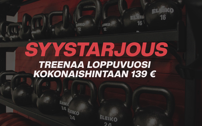 Treenaa loppuvuosi kokonaishintaan 129 €